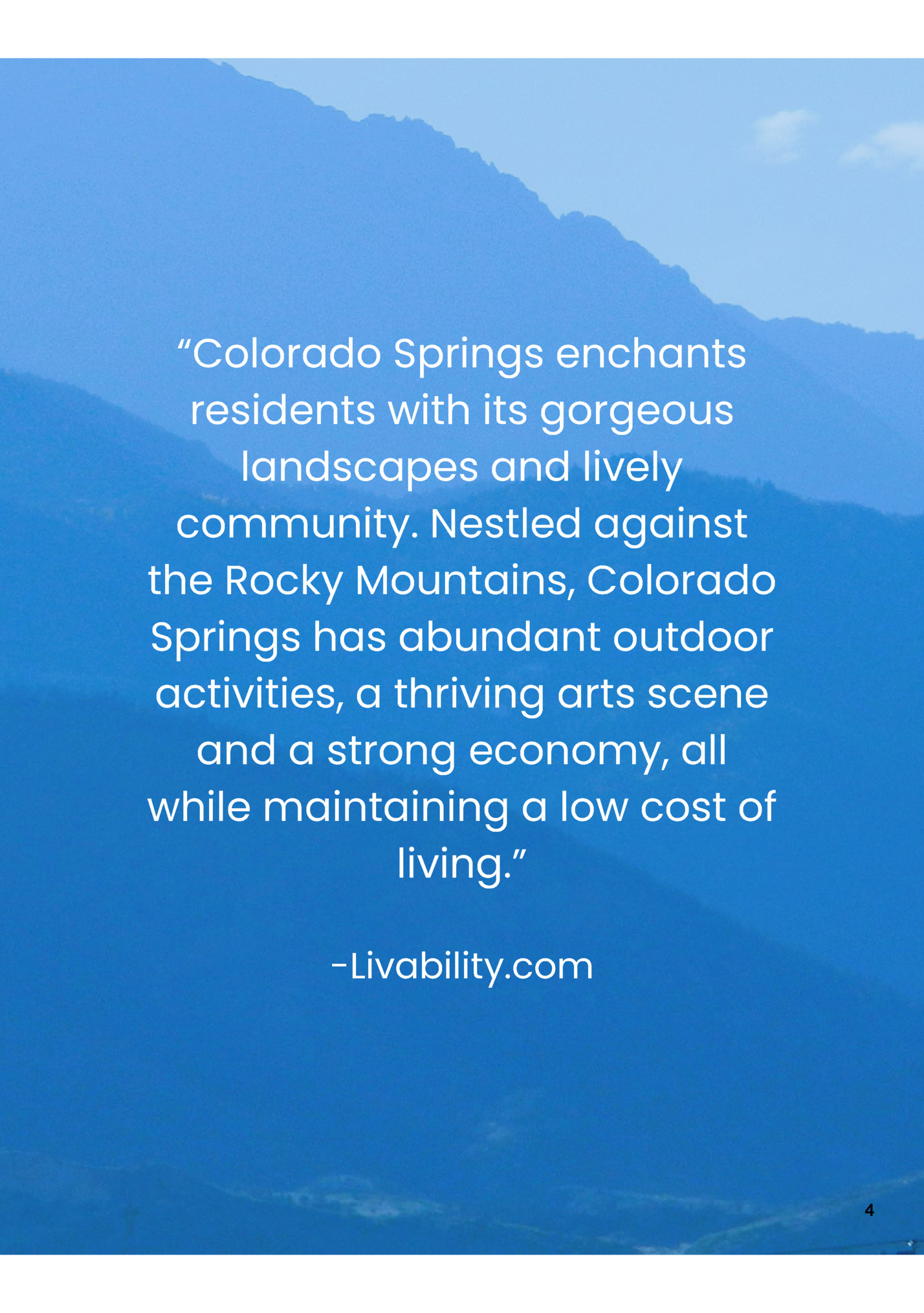 “Colorado Springs enchants “Colorado Springs enchants