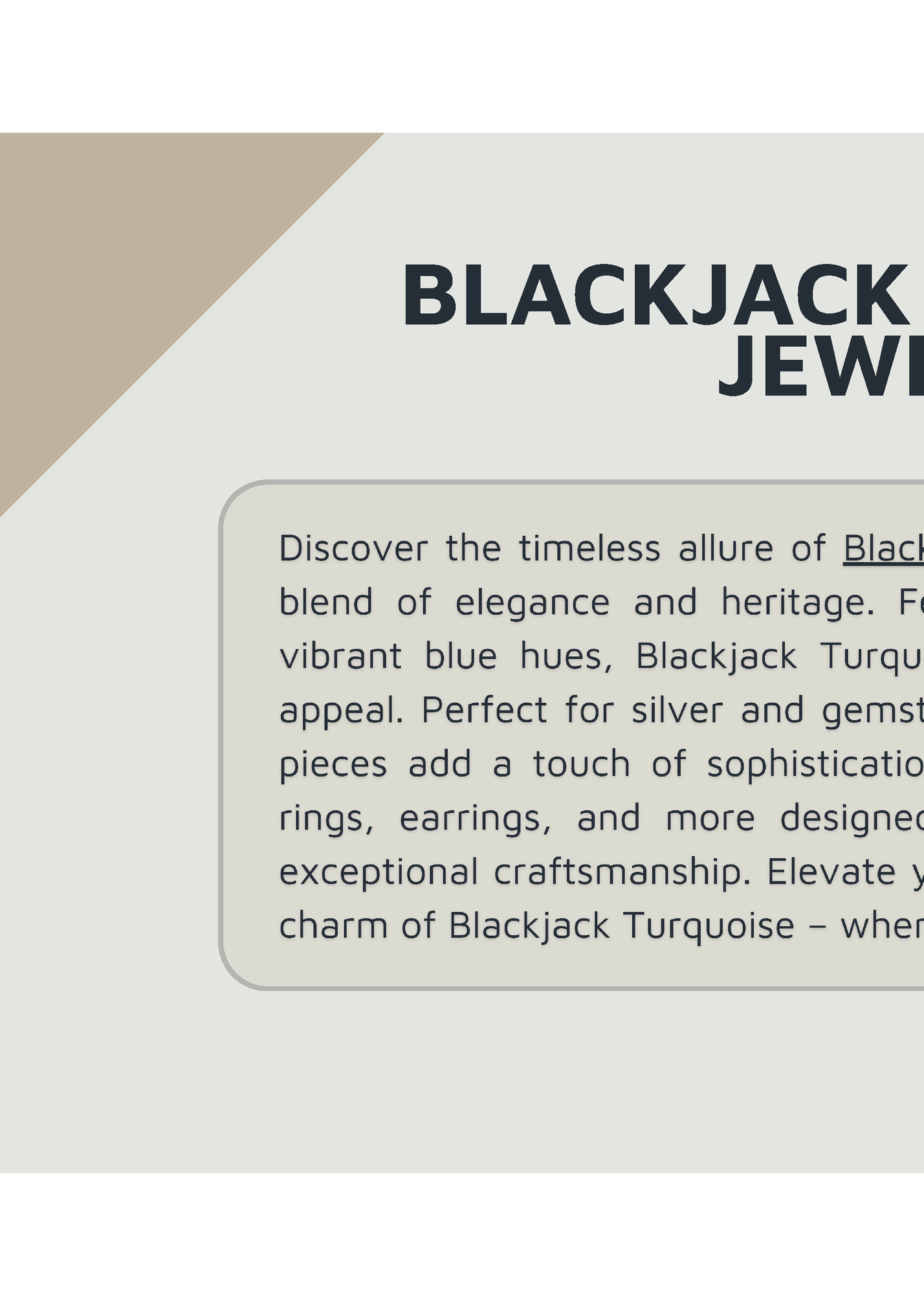 BLACKJACK TURQUOISE