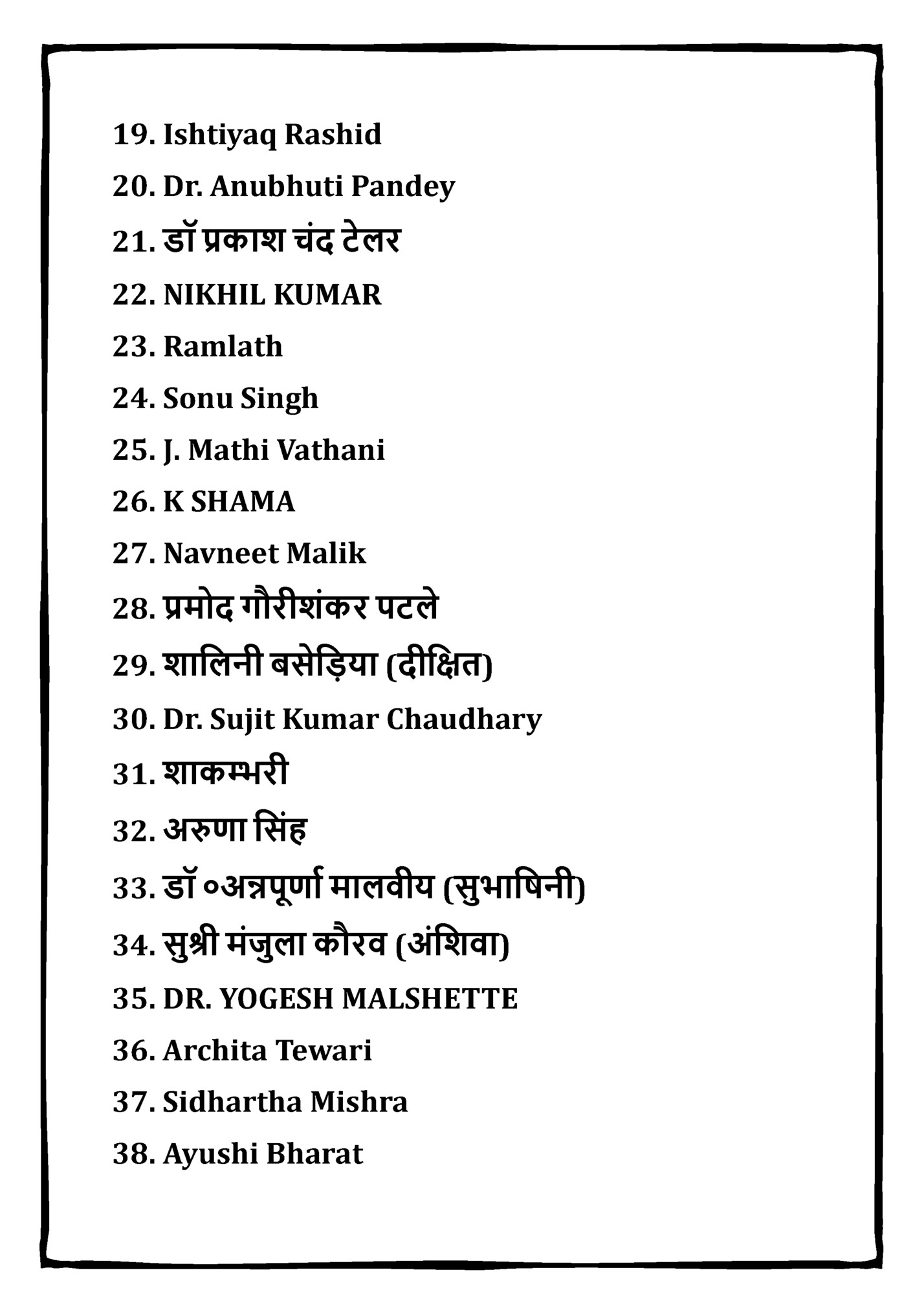 19. Ishtiyaq Rashid