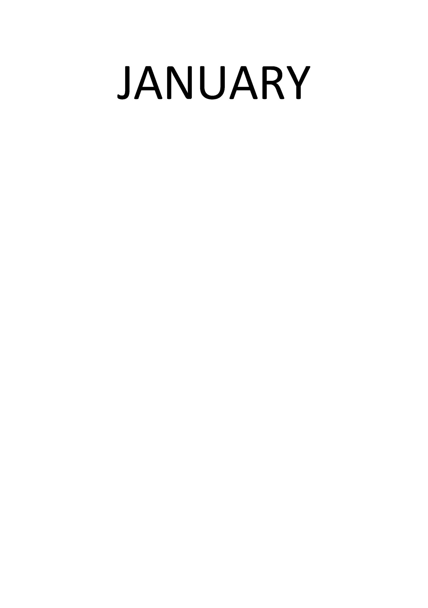 JANUARY