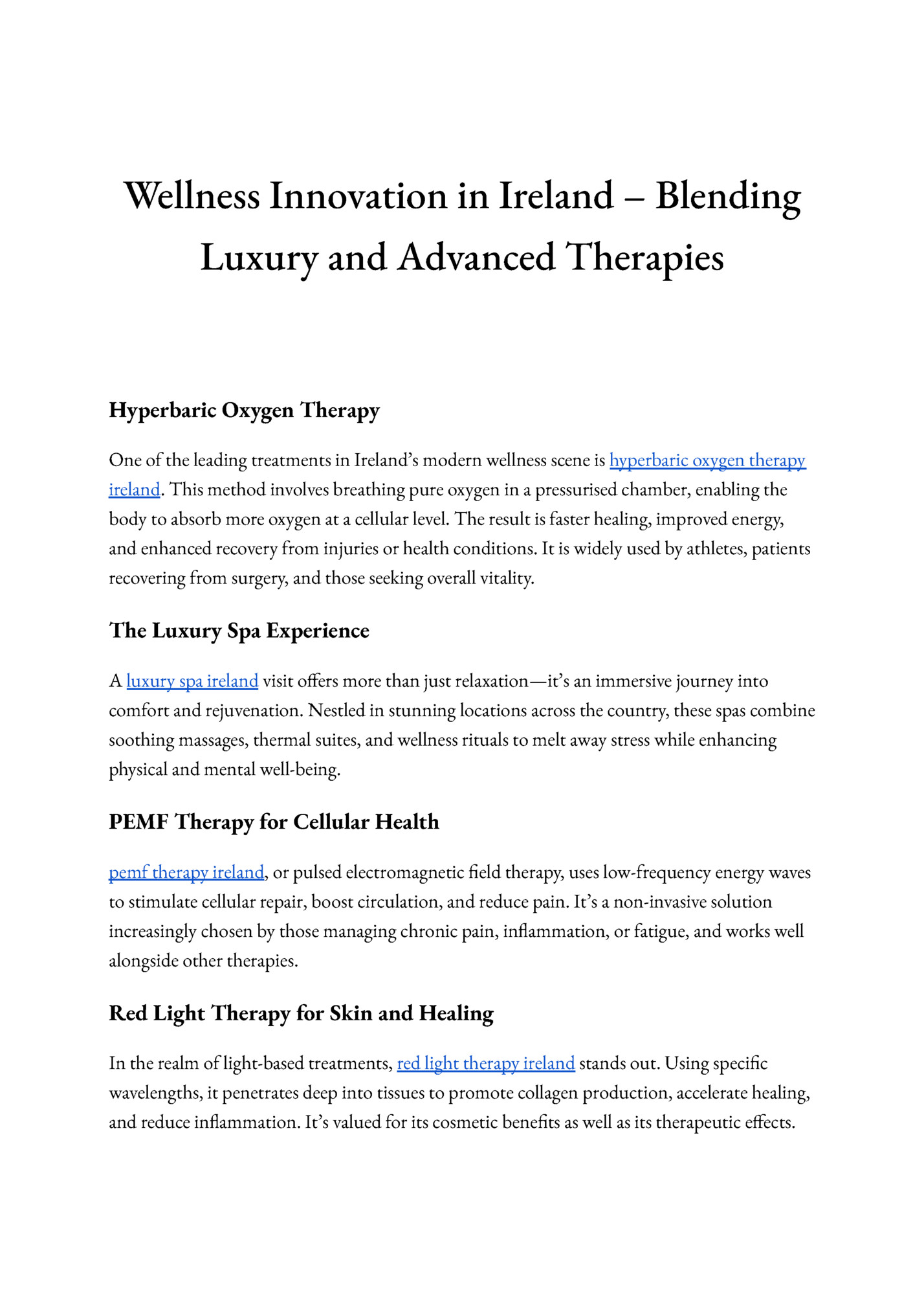 Wellness Innovation in Ireland – Blending