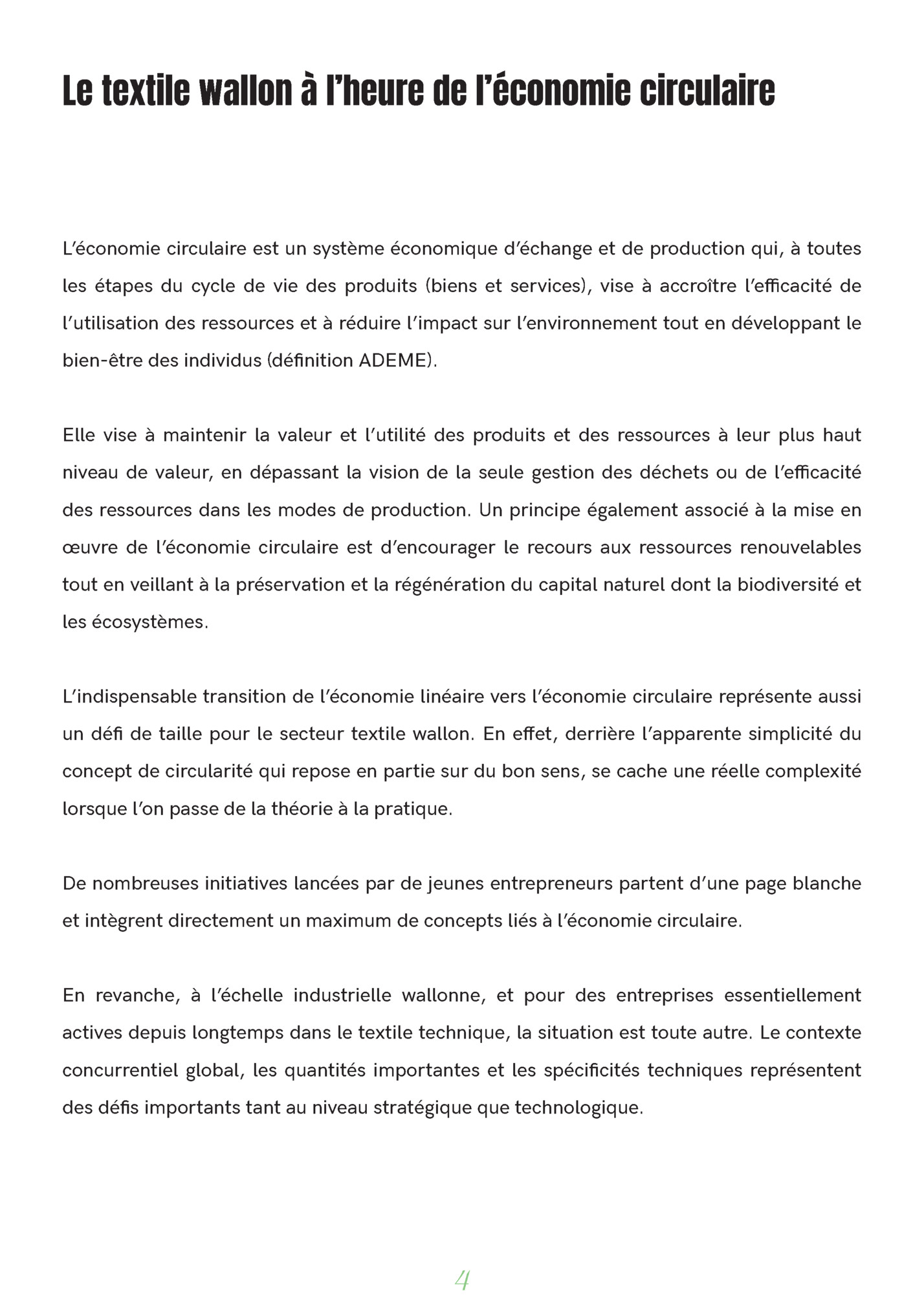 Le textile wallon à l’heure de l’économie circulaire