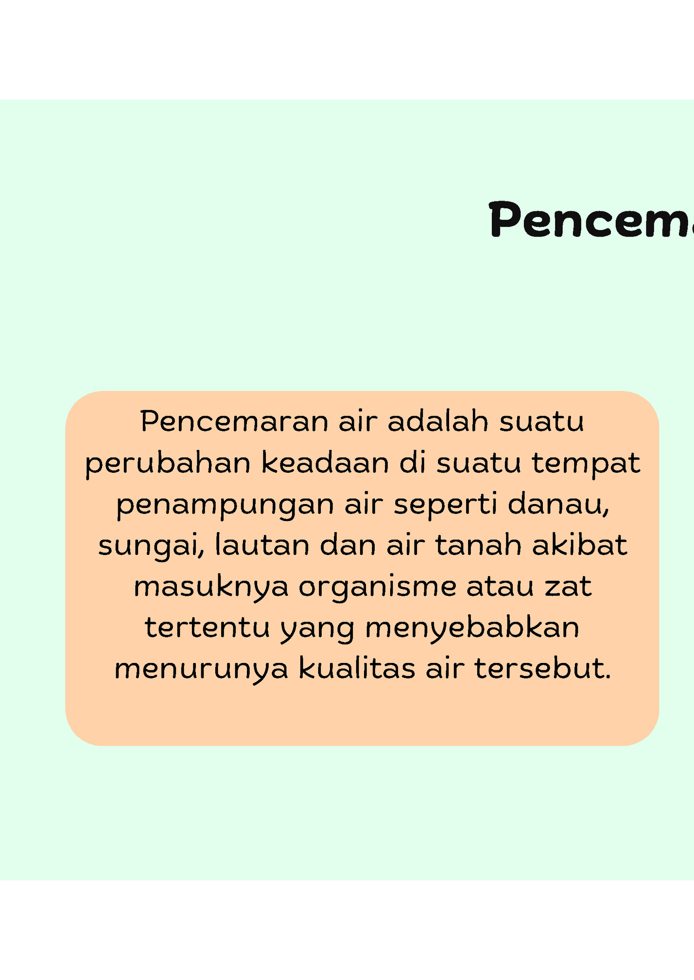 Pencemaran Air