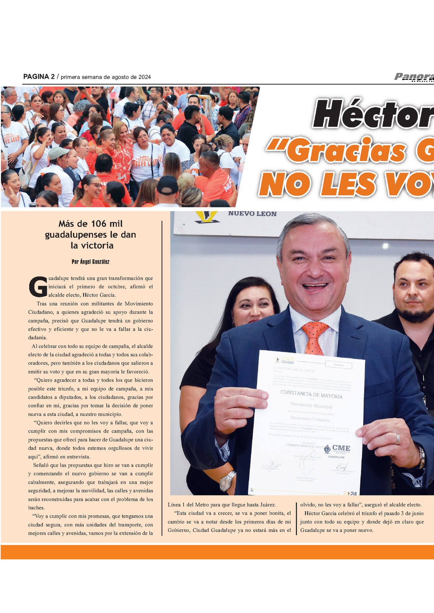 PAGINA 2 / primera semana de agosto de 2024