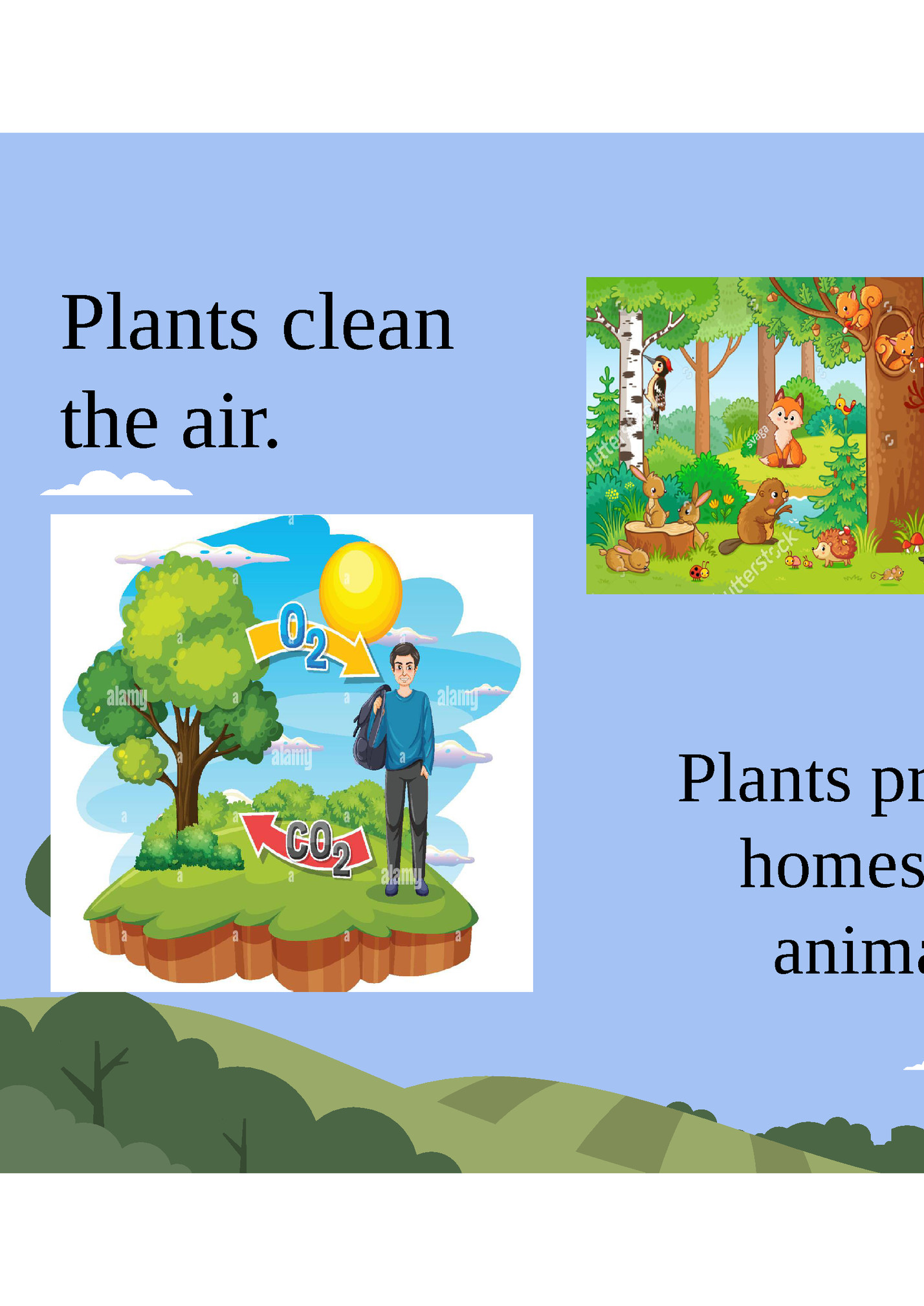 Plants give us Plants give us