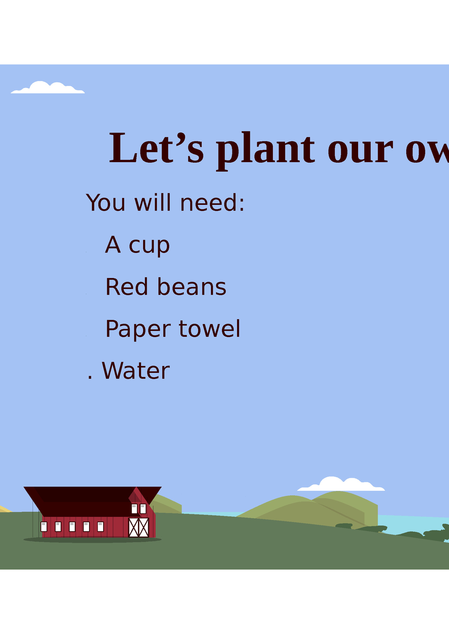 Let’s plant our own red bean plant! Let’s plant our own red bean plant!