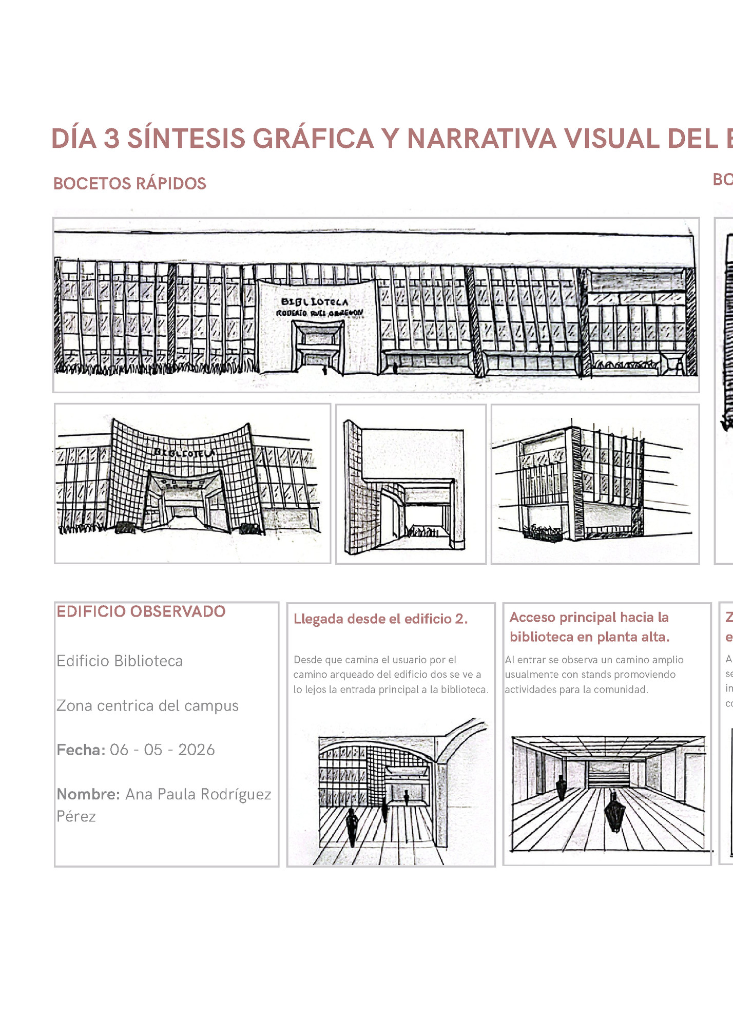 DÍA 3 SÍNTESIS GRÁFICA Y NARRATIVA VISUAL DEL EDIFICIO