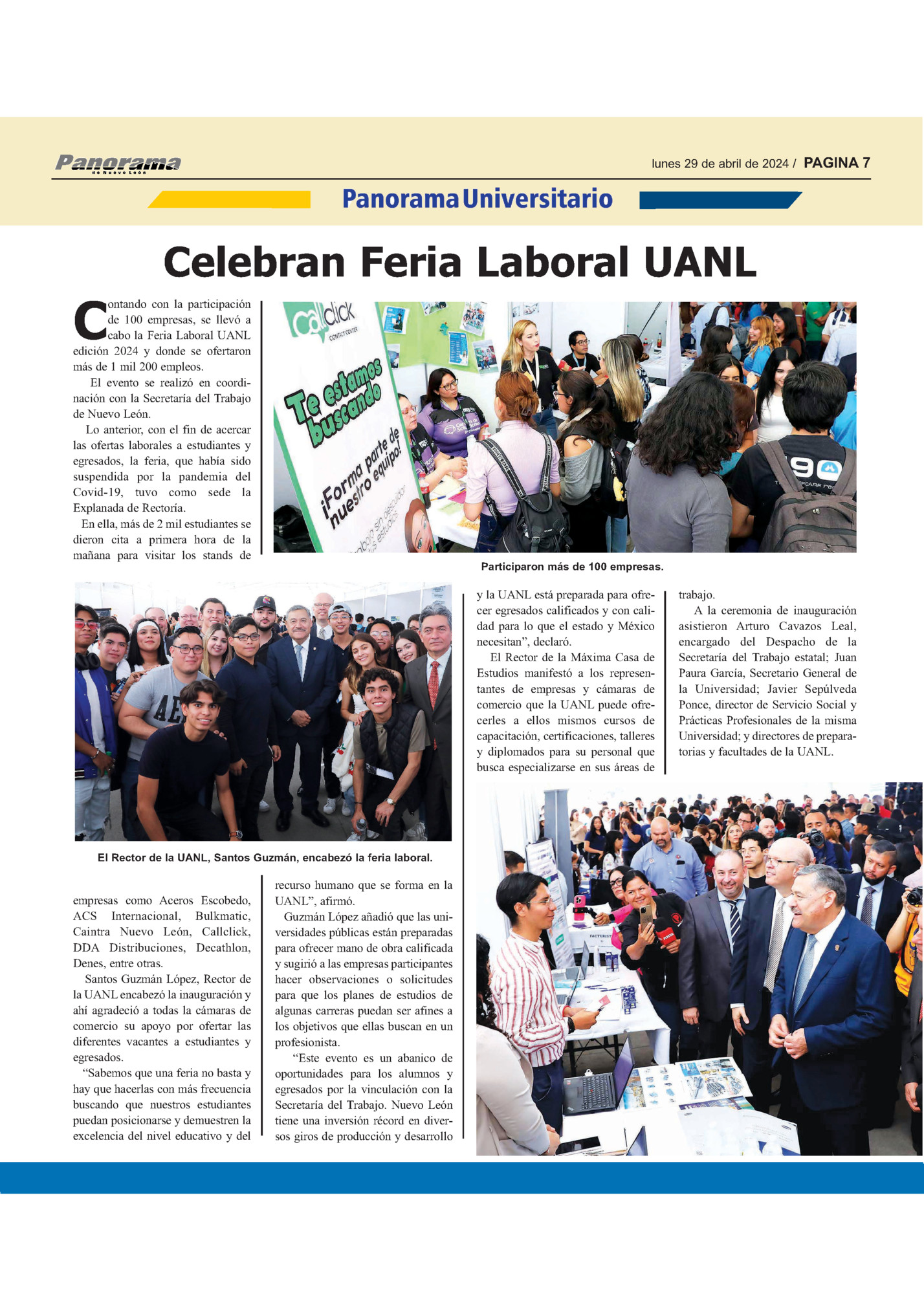 lunes 29 de abril de 2024 / PAGINA 7