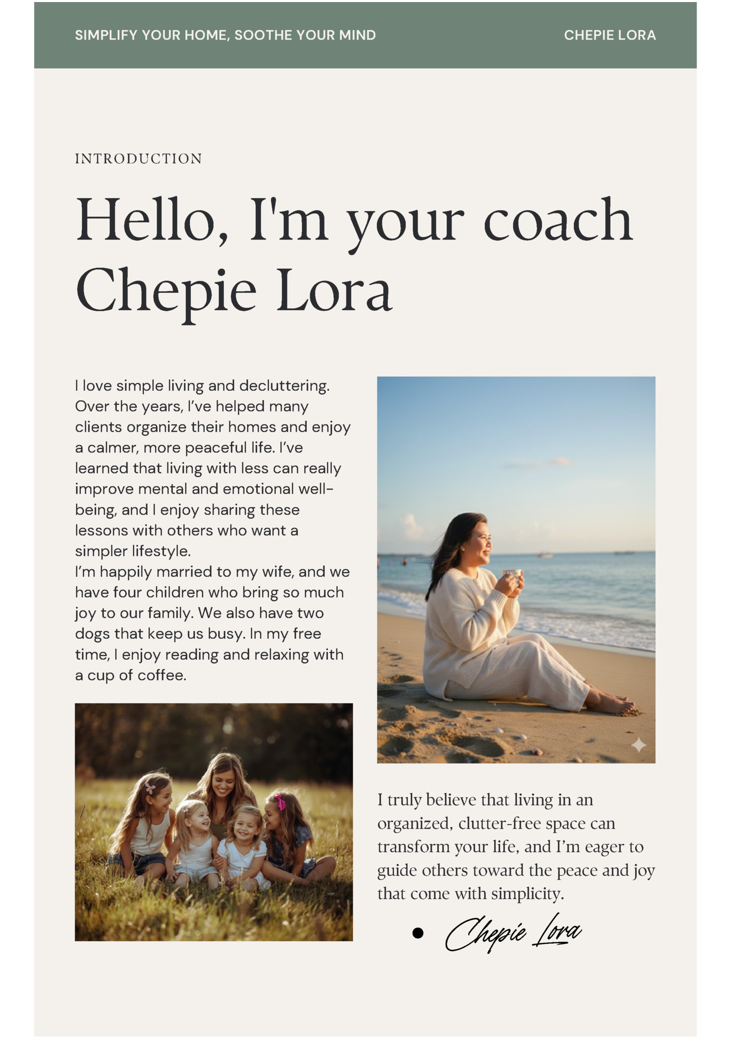 SIMPLIFY YOUR HOME, SOOTHE YOUR MIND SIMPLIFY YOUR HOME, SOOTHE YOUR MIND