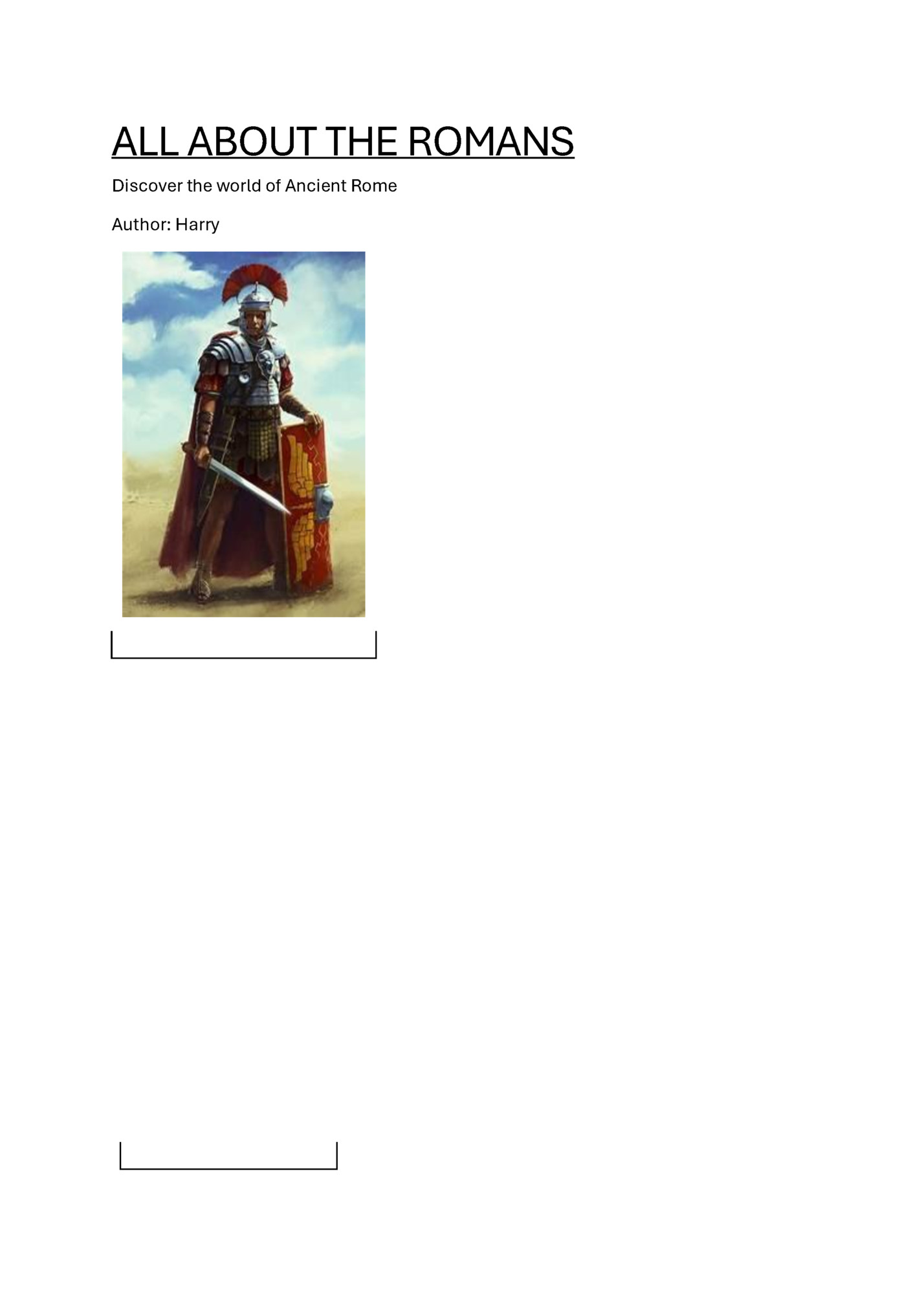ALL ABOUT THE ROMANS