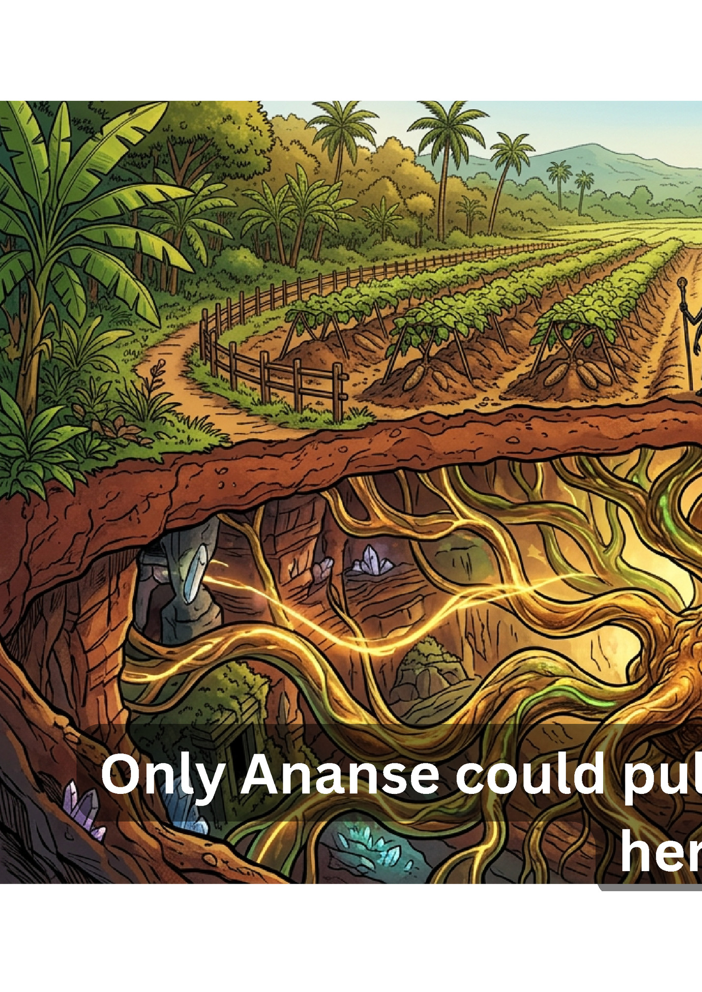 Only Ananse could pull them from the earth. Only Ananse could pull them from the earth.