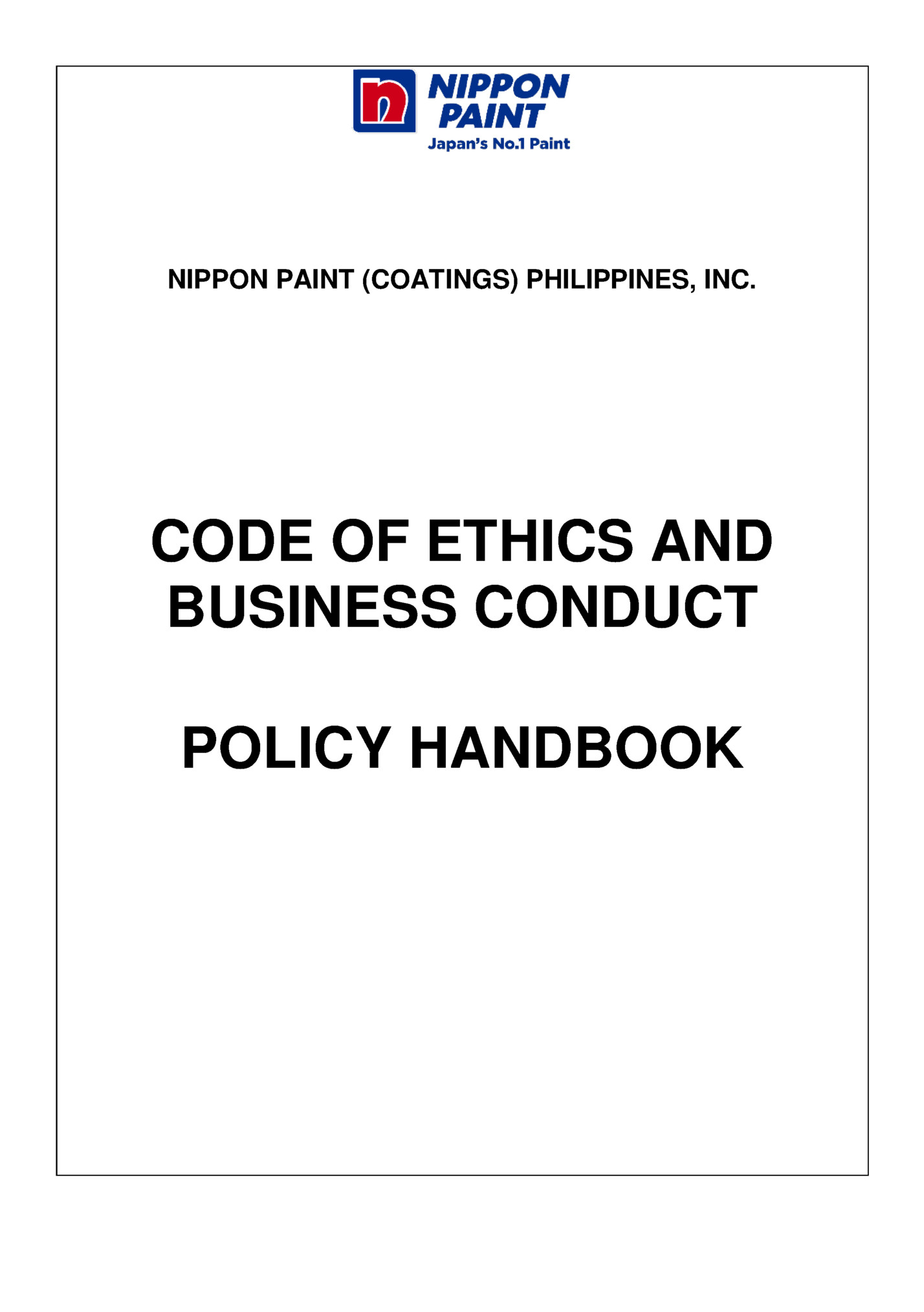NIPPON PAINT (COATINGS) PHILIPPINES, INC. NIPPON PAINT (COATINGS) PHILIPPINES, INC.