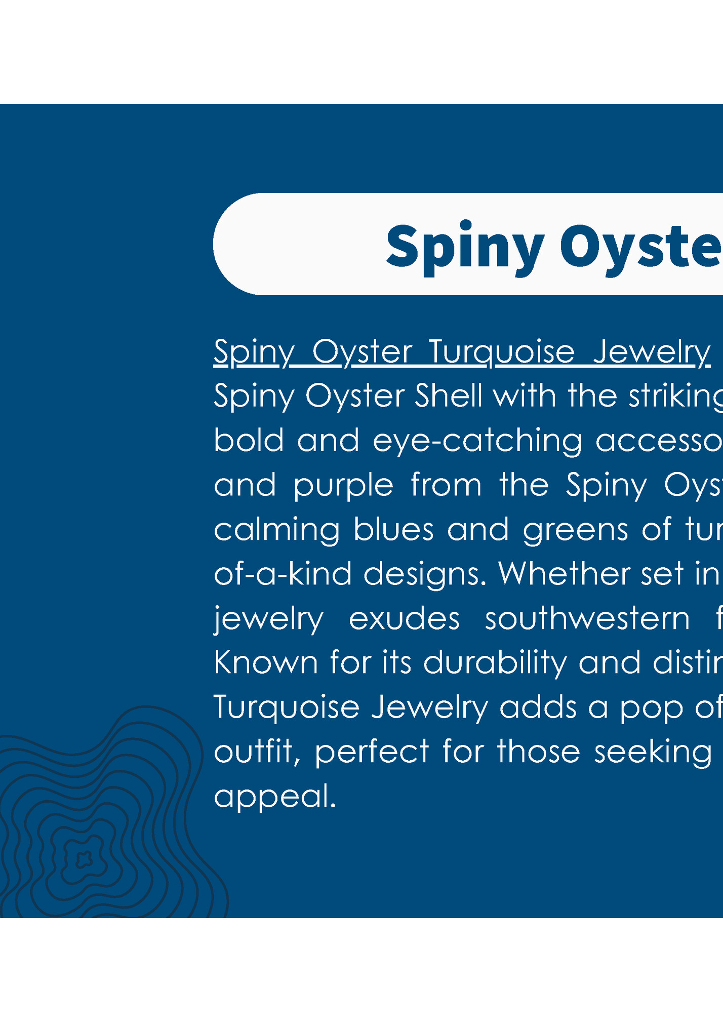 Spiny Oyster Turquoise