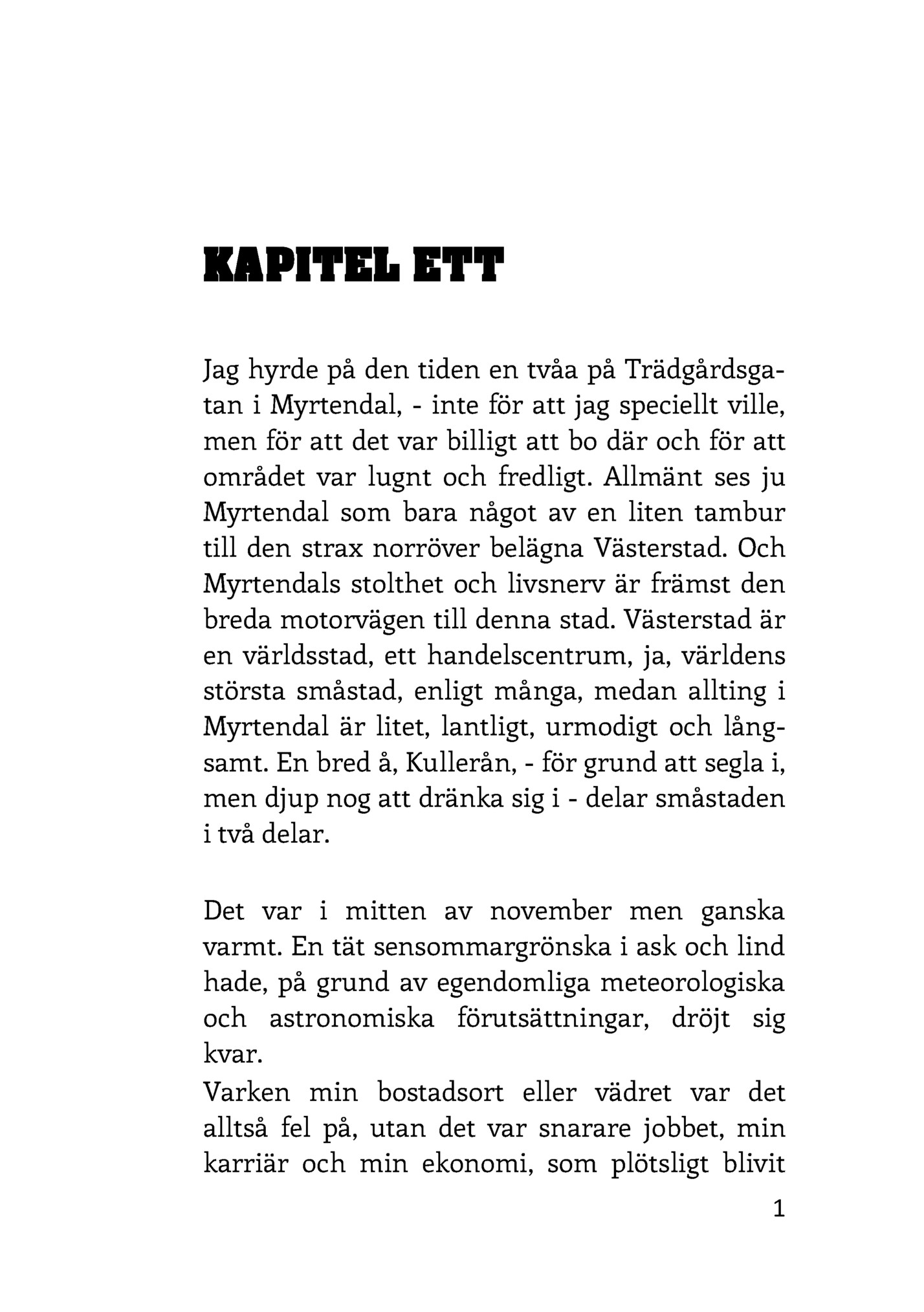 KAPITEL ETT