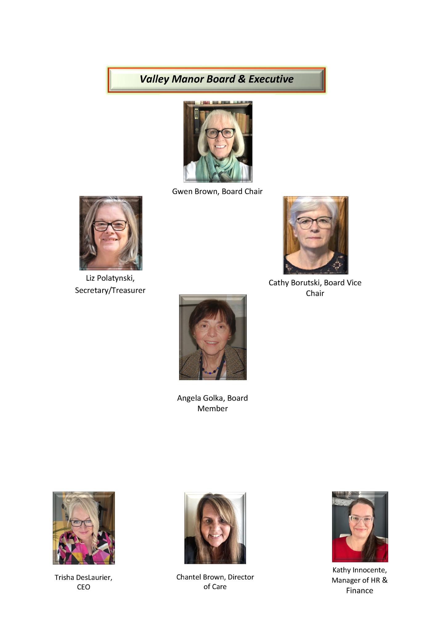 Valley Manor Board & Executive