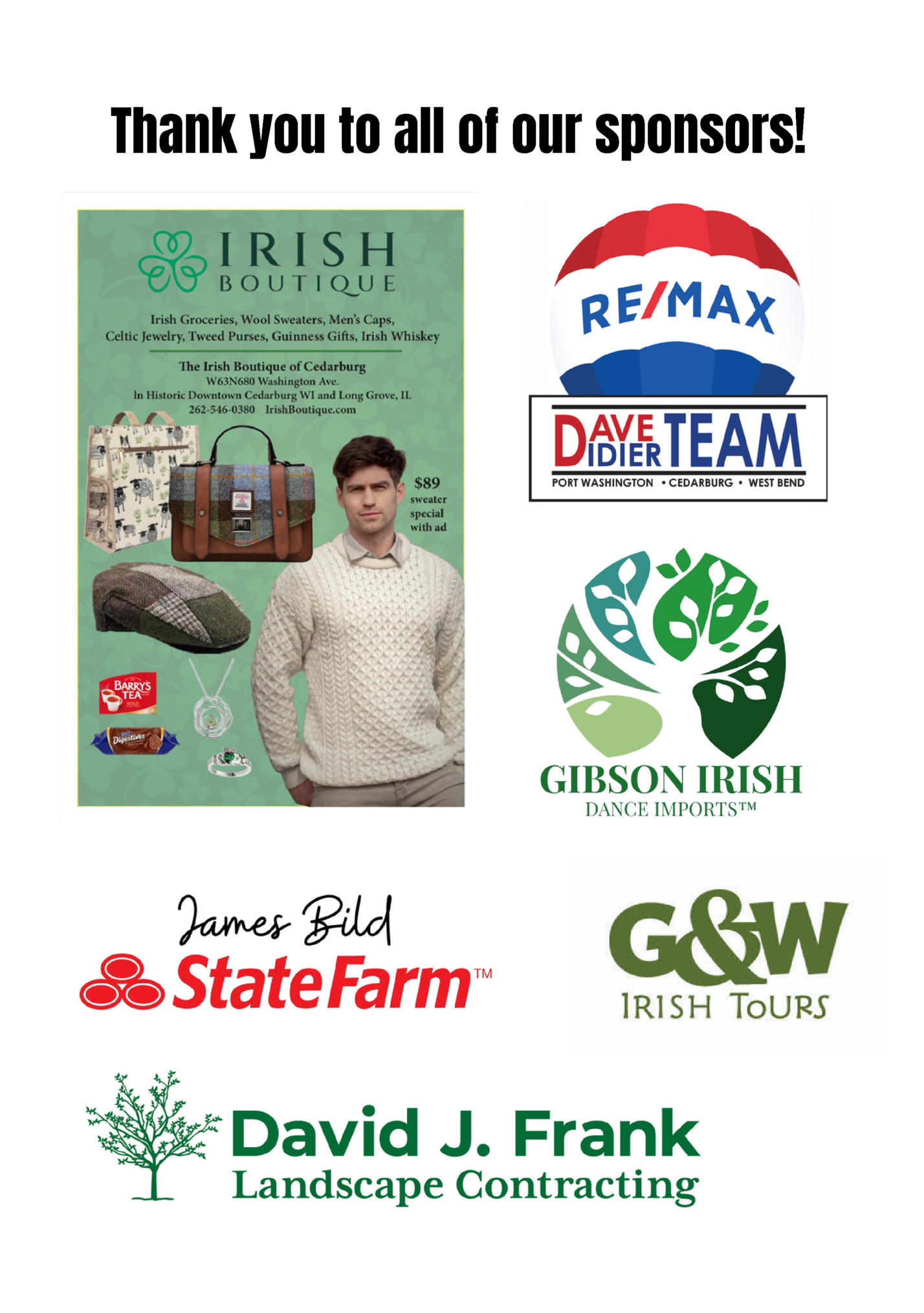 Thank you to all of our sponsors!