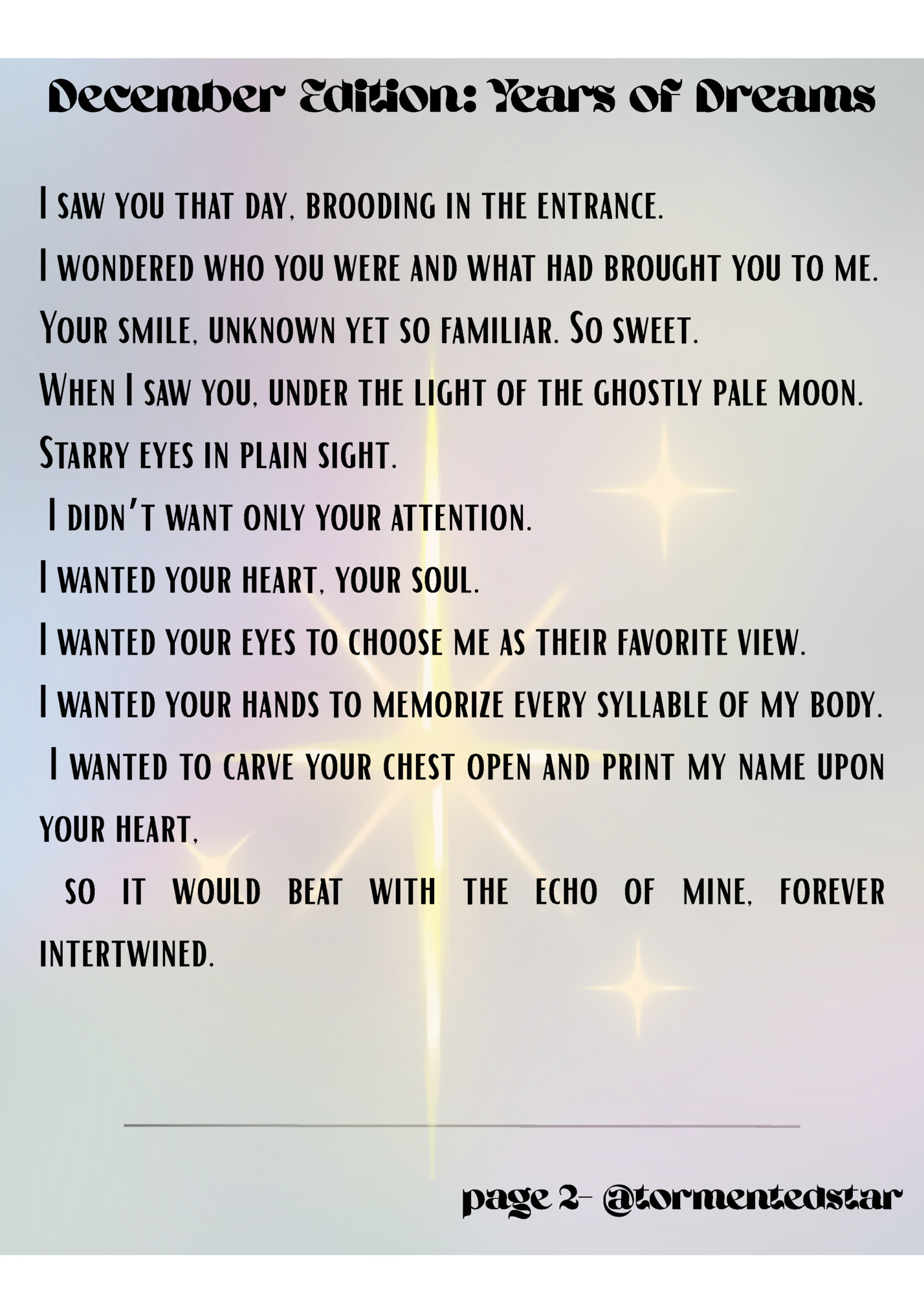 December Edition: Years of Dreams