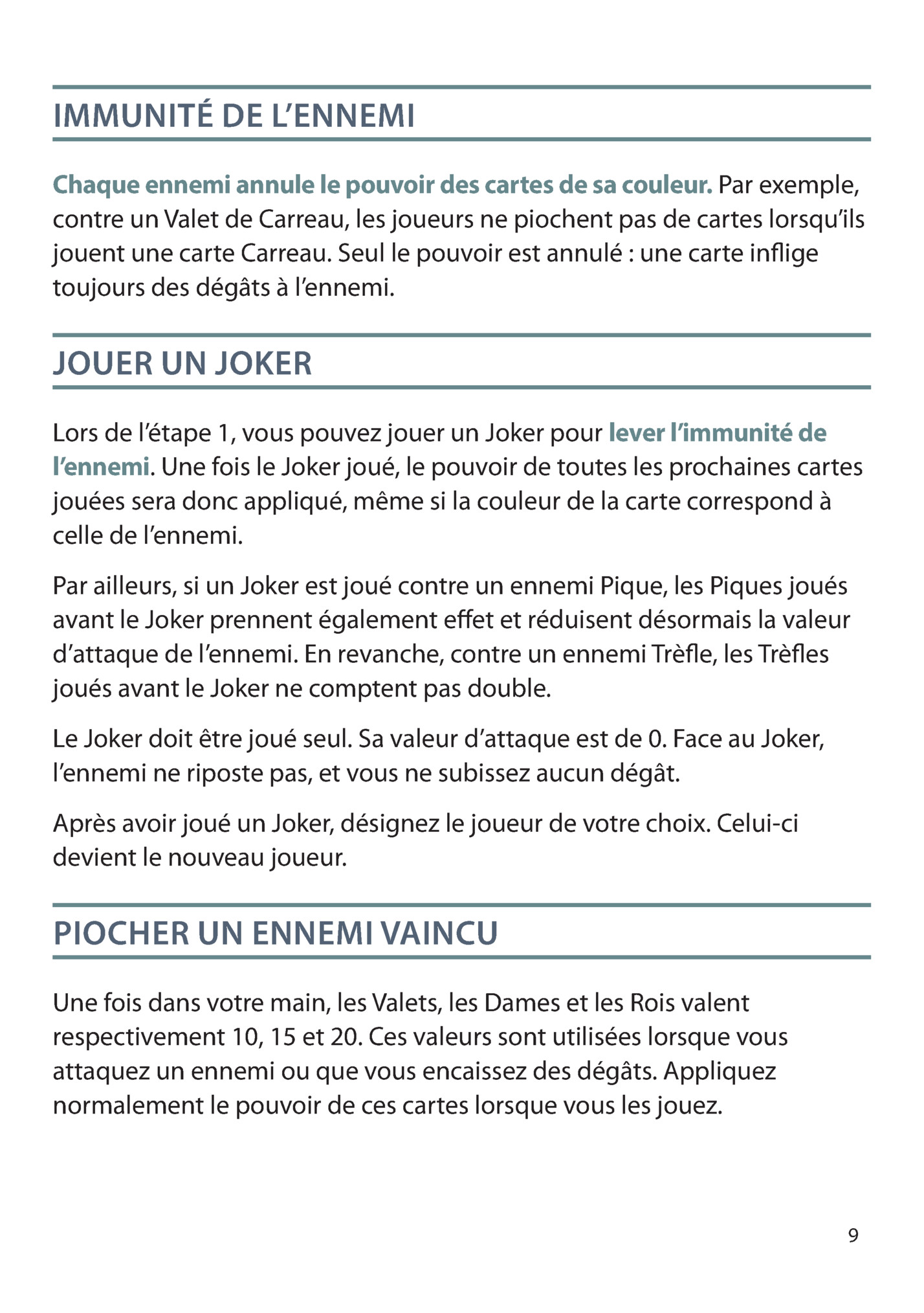 IMMUNITÉ DE L’ENNEMI