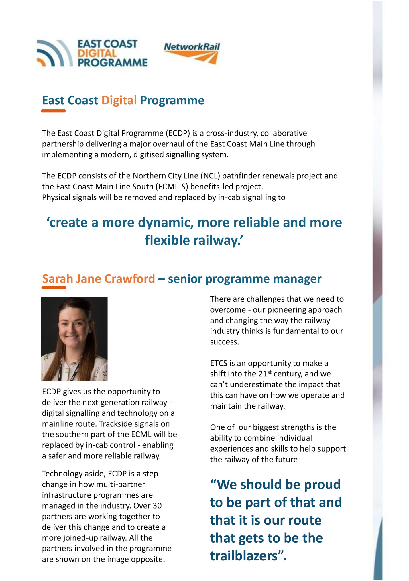 East Coast Digital Programme