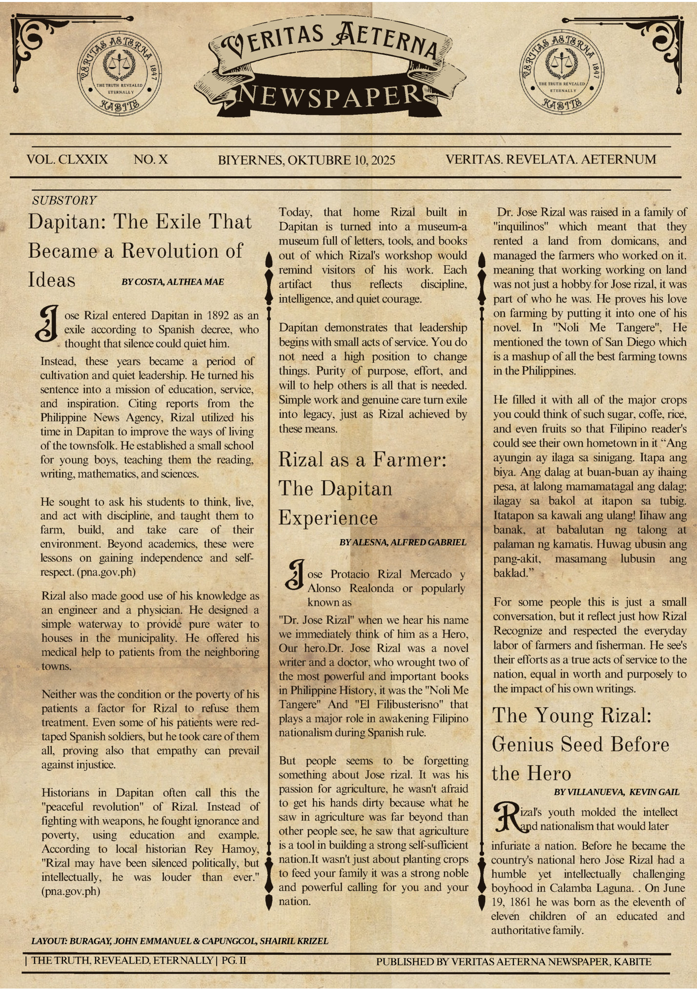 eritas Aeterna eritas Aeterna