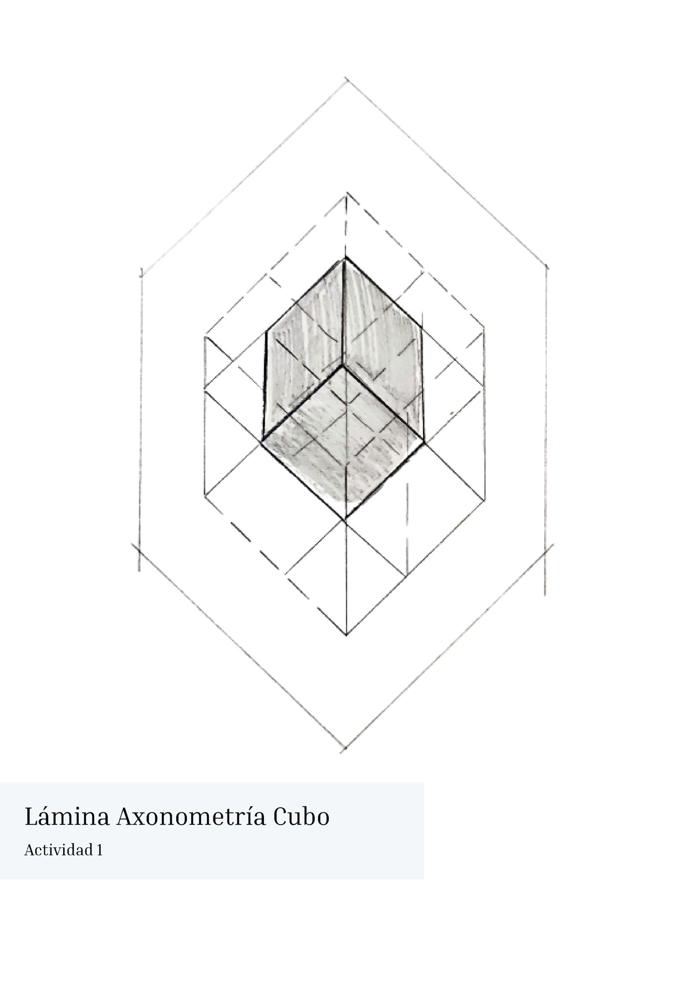 Lámina Axonometría Cubo