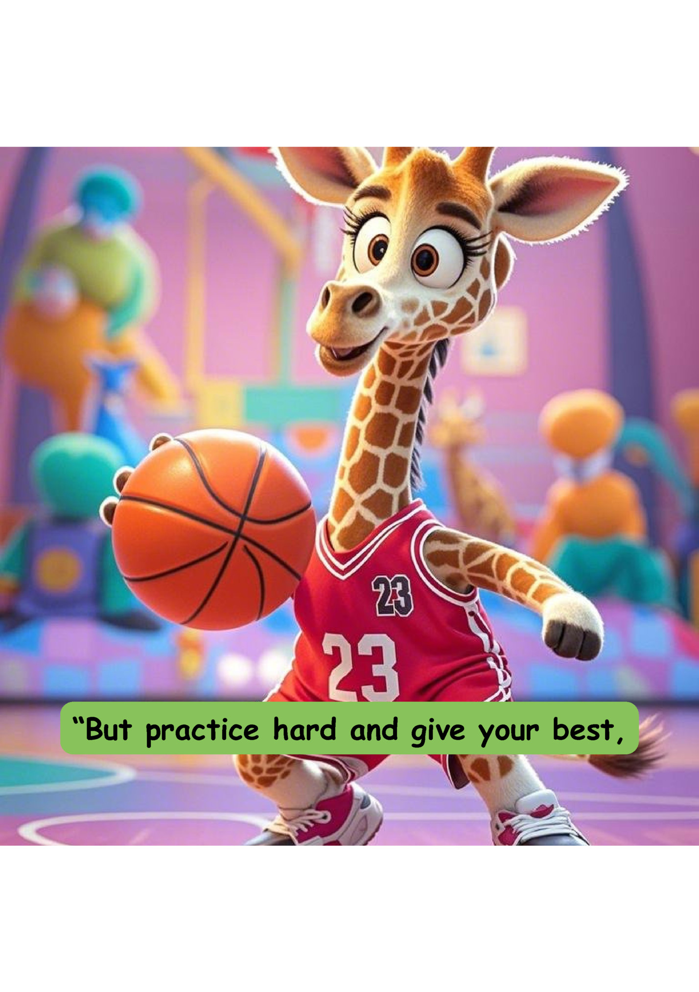 “But practice hard and give your best,