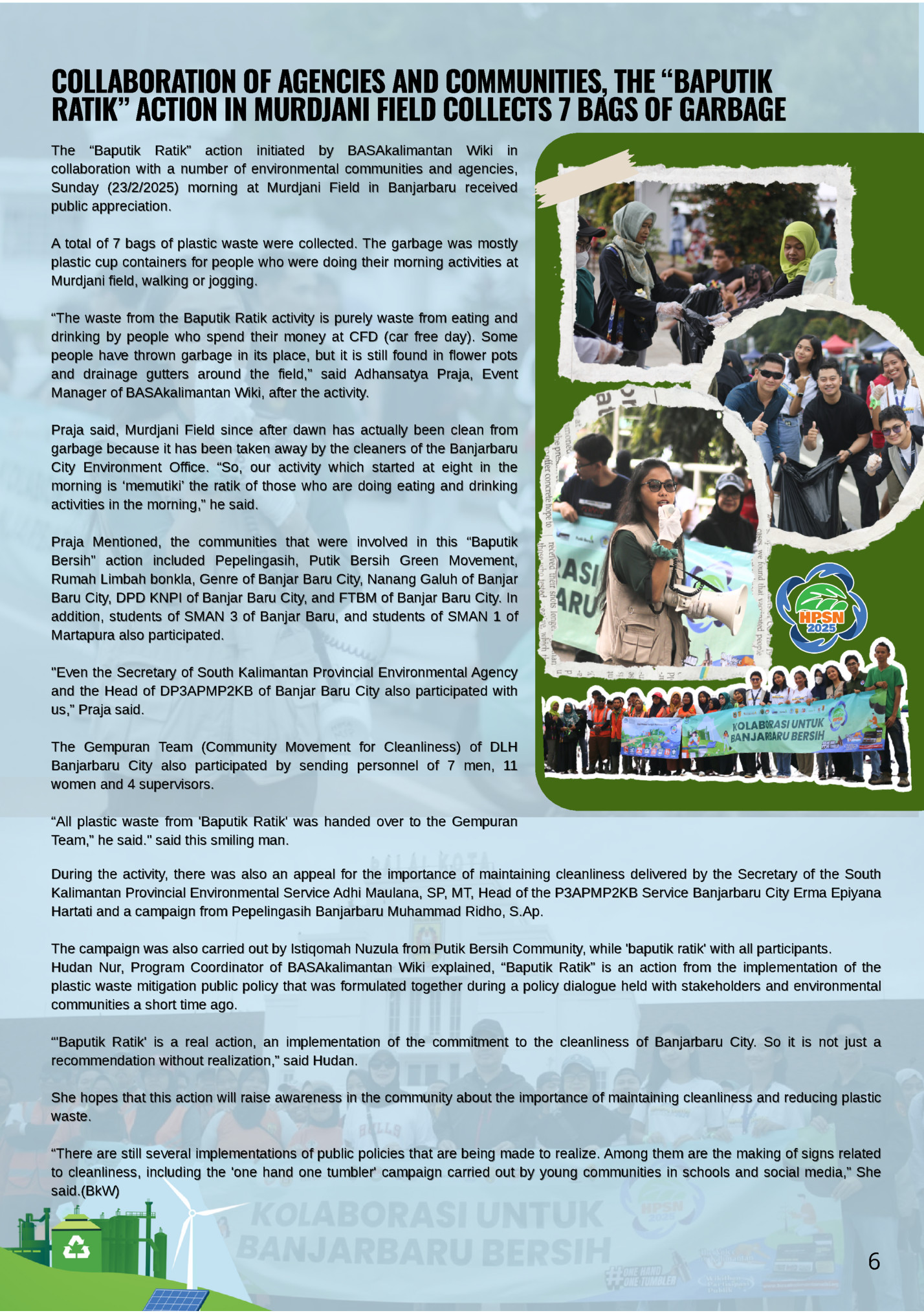 COLLABORATION OF AGENCIES AND COMMUNITIES, THE “BAPUTIK
