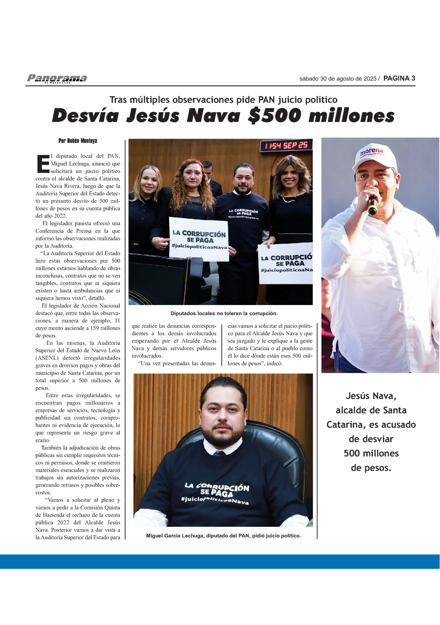 sábado 30 de agosto de 2025 / PAGINA 3 sábado 30 de agosto de 2025 / PAGINA 3