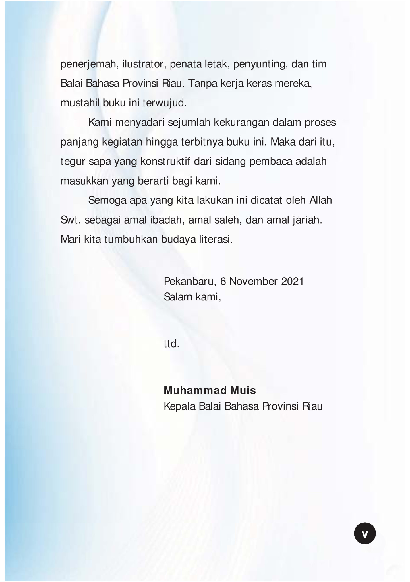 penerjemah, ilustrator, penata letak, penyunting, dan tim