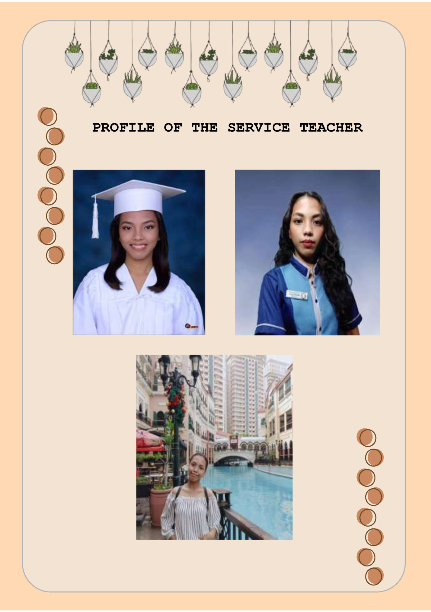 PROFILE OF THE SERVICE TEACHER