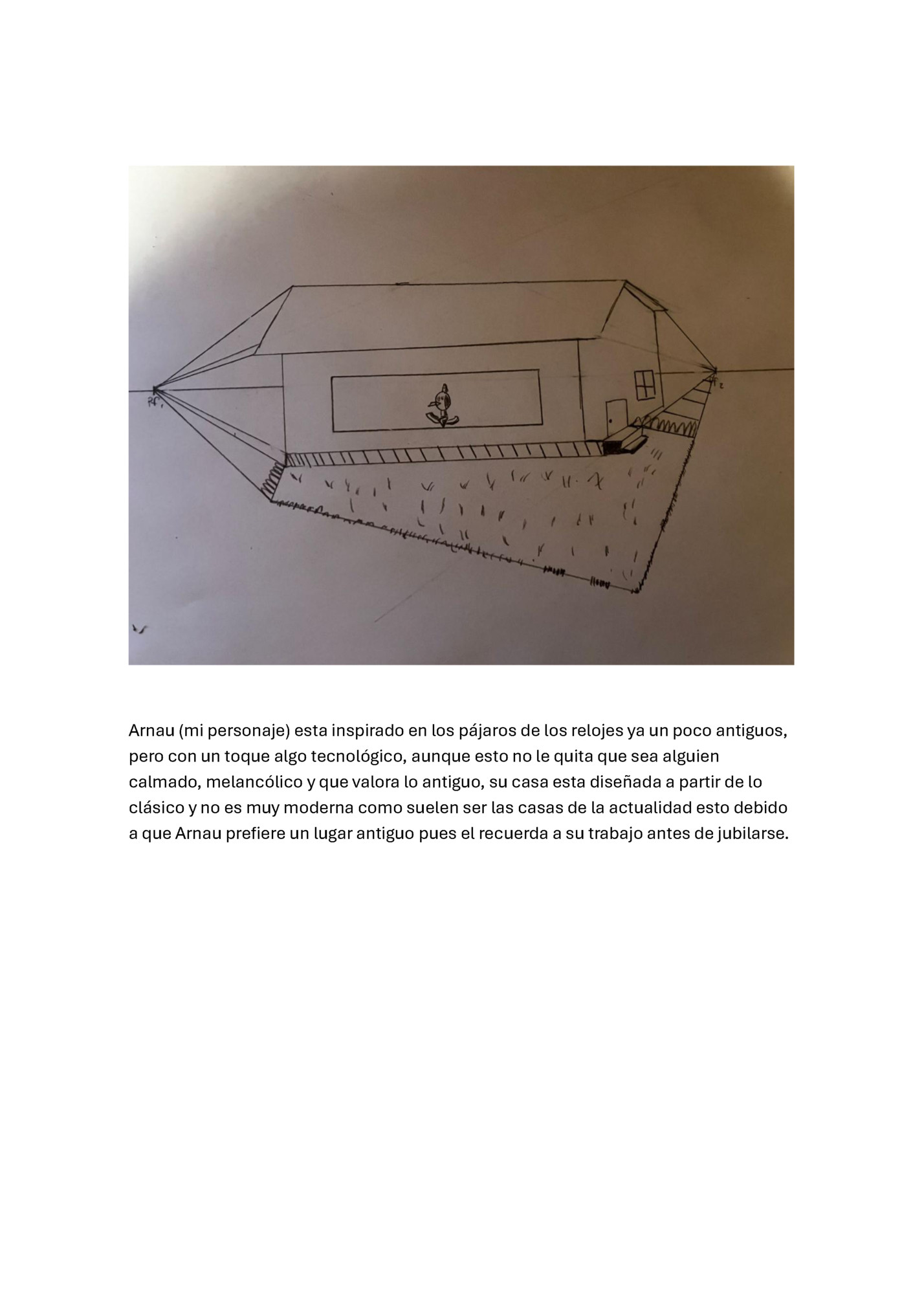 Arnau (mi personaje) esta inspirado en los pájaros de los relojes ya un poco antiguos,