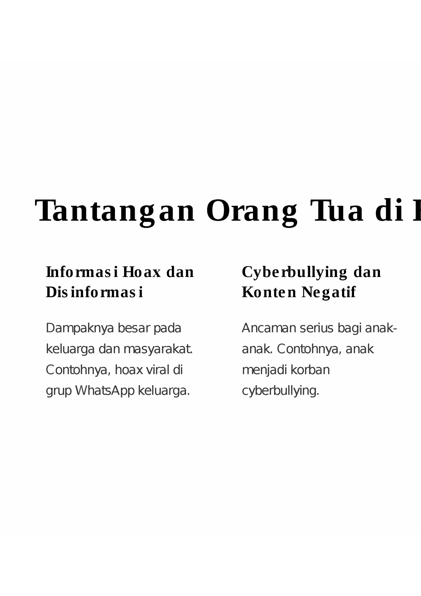 Tantang an Orang Tua di Era Dig ital