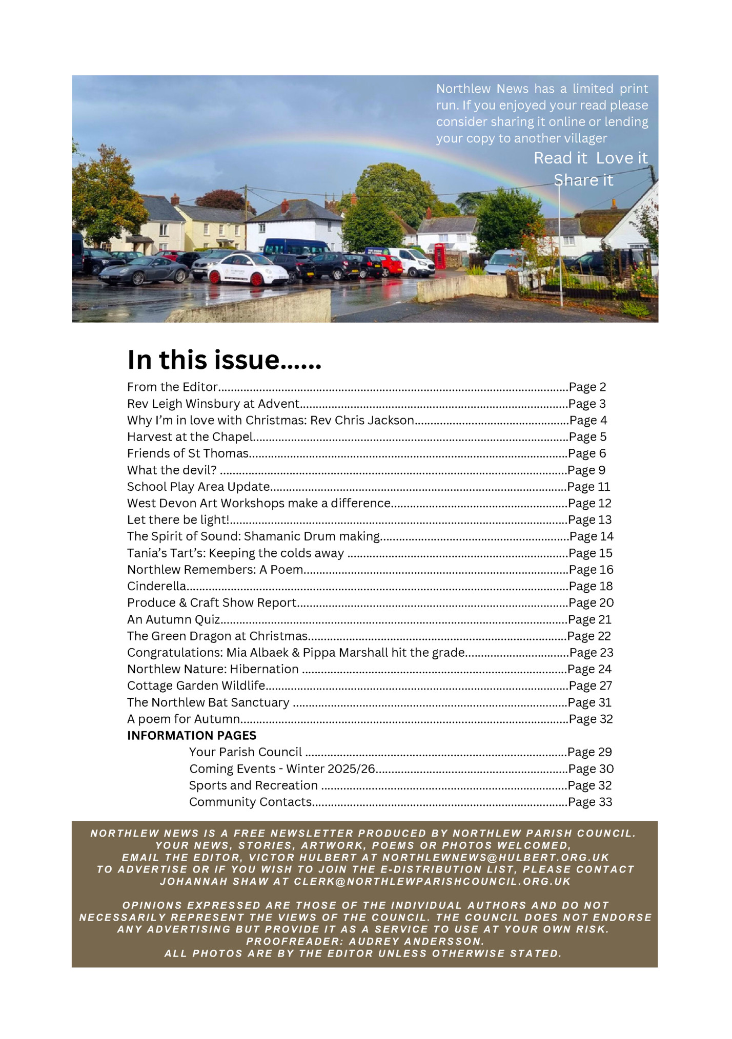 Northlew News has a limited print