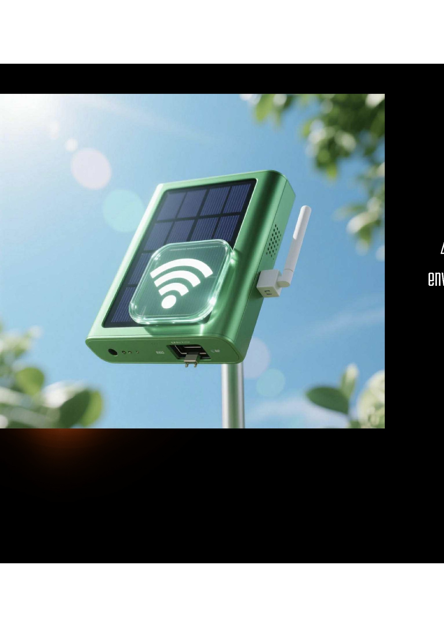 4.Multi purpose solar panel and wifi converter- This invention aims to help