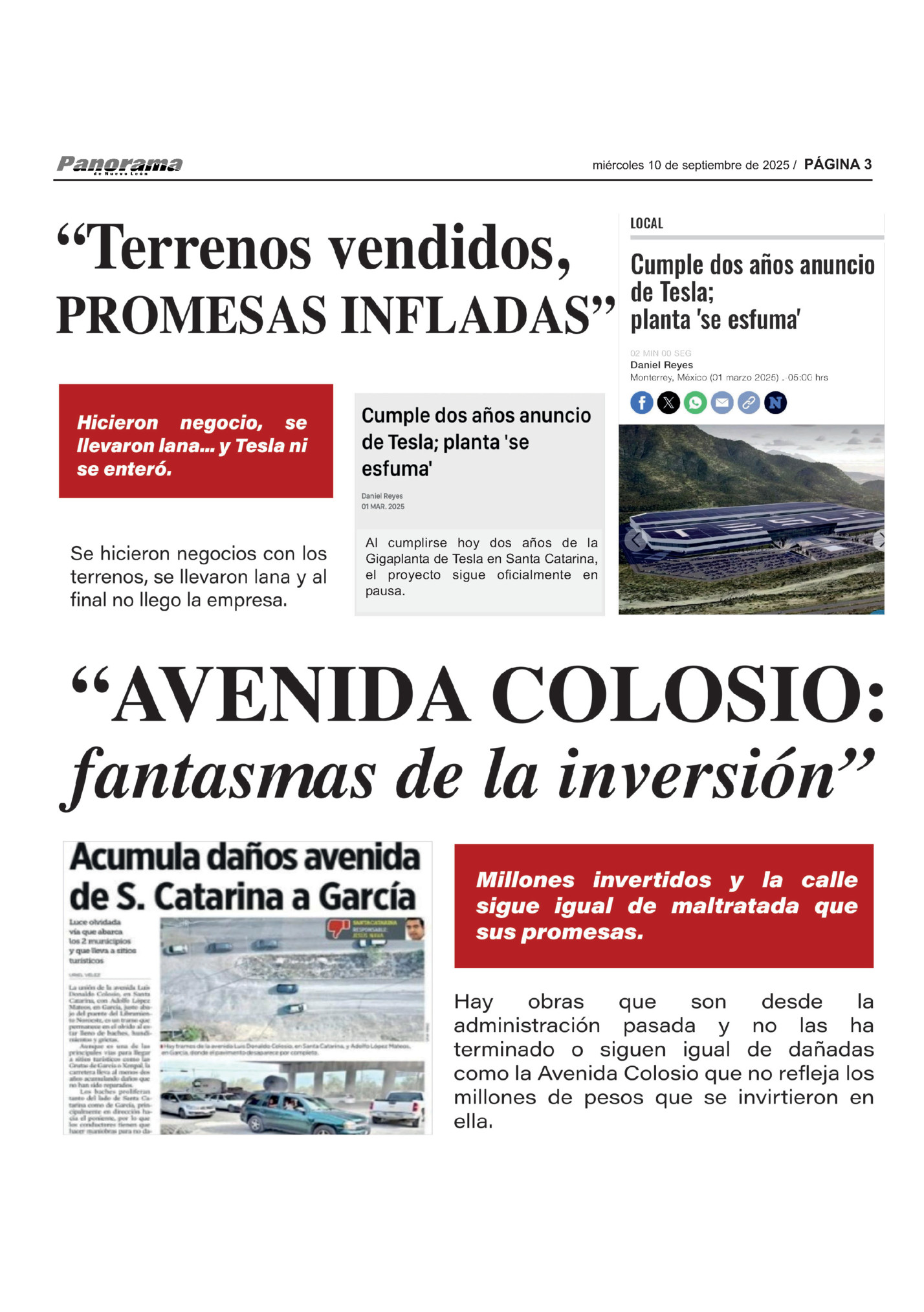 miércoles 10 de septiembre de 2025 / PÁGINA 3 miércoles 10 de septiembre de 2025 / PÁGINA 3