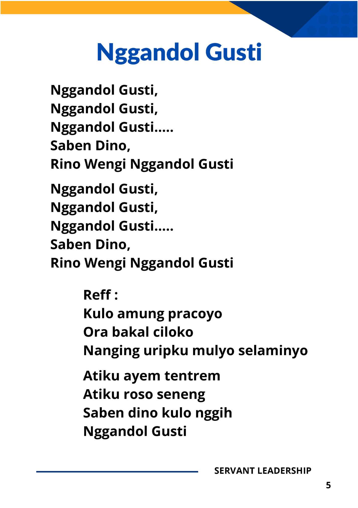 Nggandol Gusti