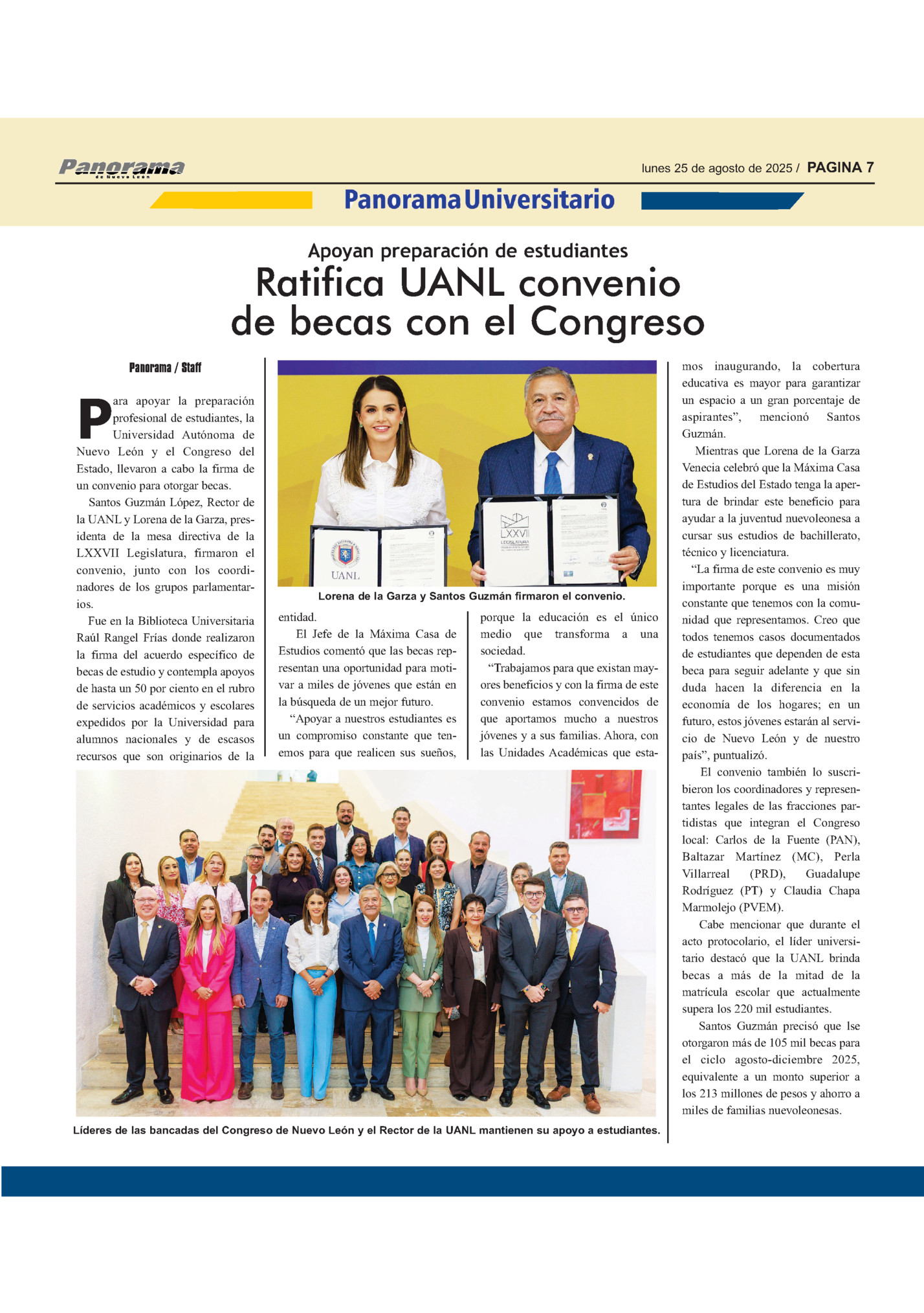 lunes 25 de agosto de 2025 / PAGINA 7