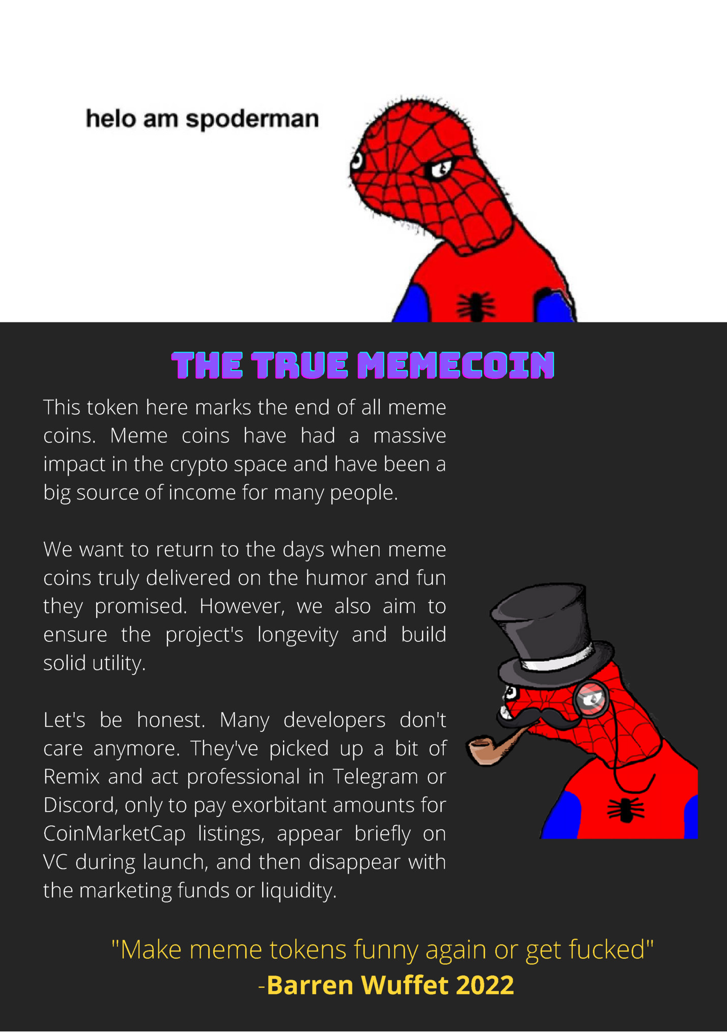THE TRUE MEMECOIN THE TRUE MEMECOIN