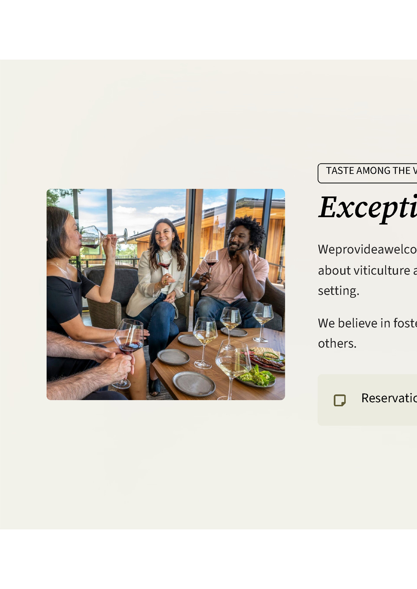 TASTE AMONG THE VINES