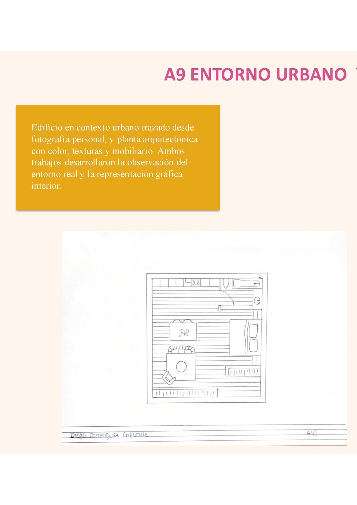 A9 ENTORNO URBANO Y A10 PLANTA A COLOR