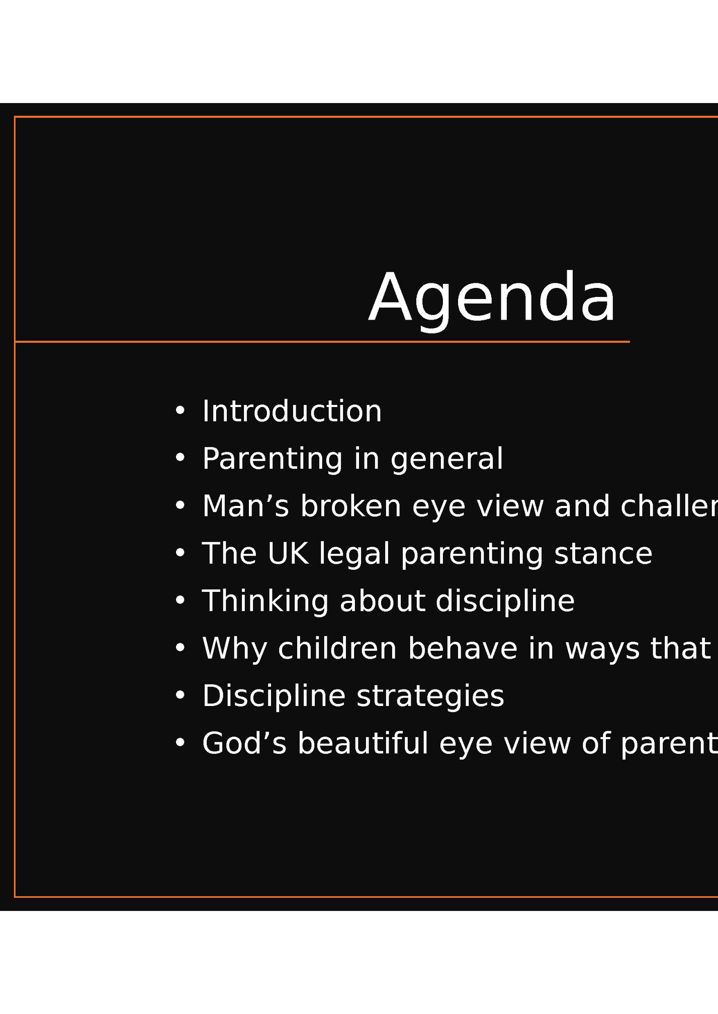 Agenda